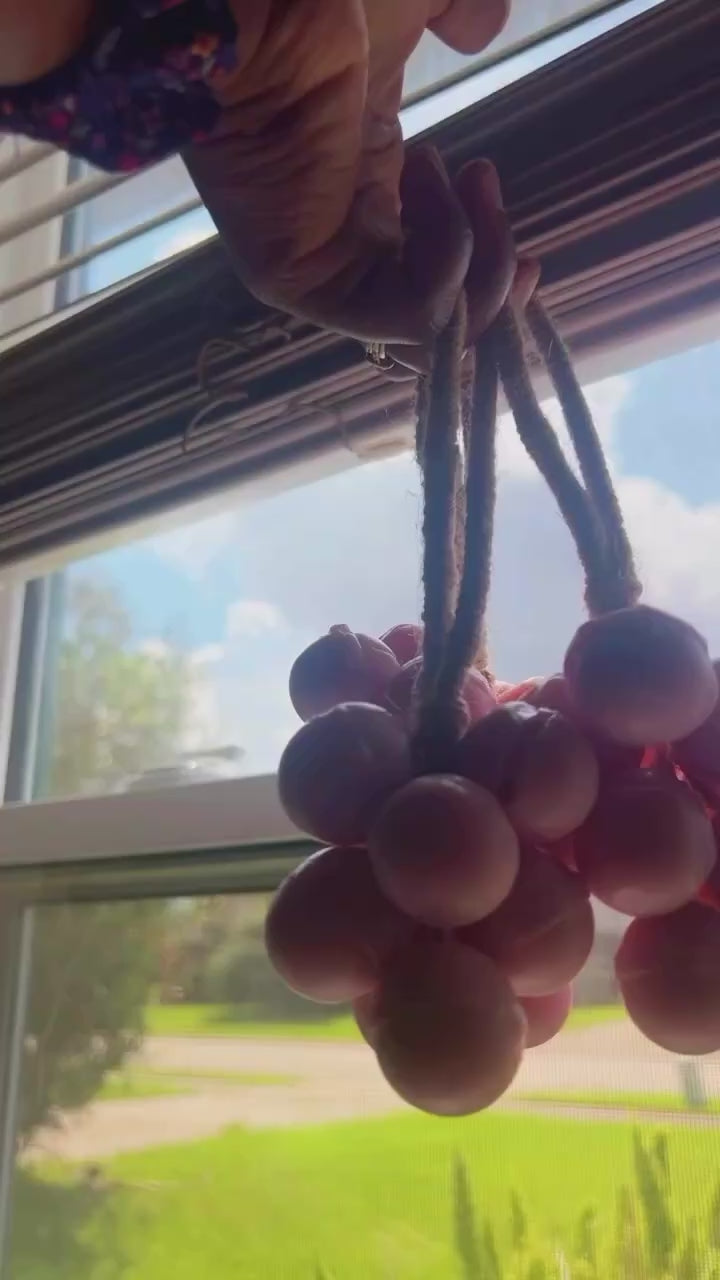 Load and play video in Gallery viewer, Fall Grape-Shaped Hanging Soap – Fun, Functional & Handmade