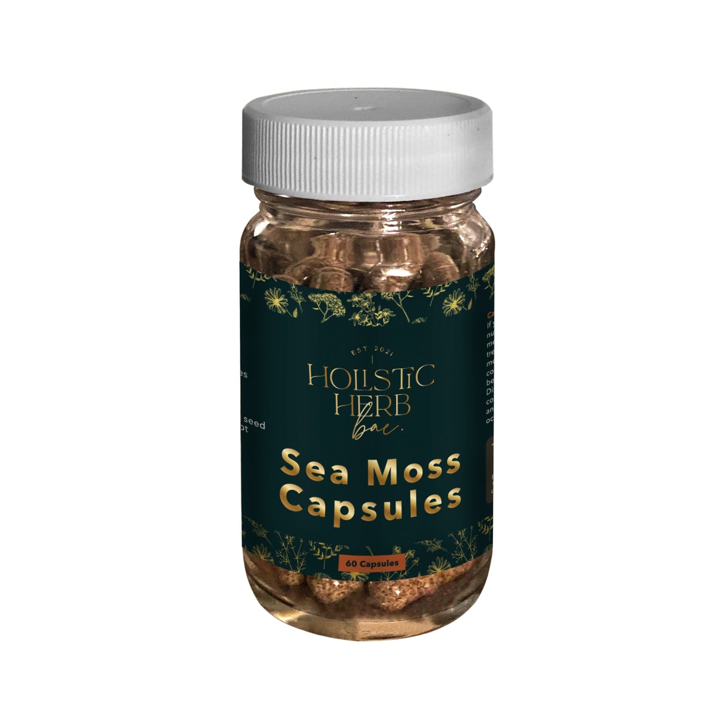 Sea Moss Black Seed and Burdock Root Capsules/Pill - Holistic Herb Bae